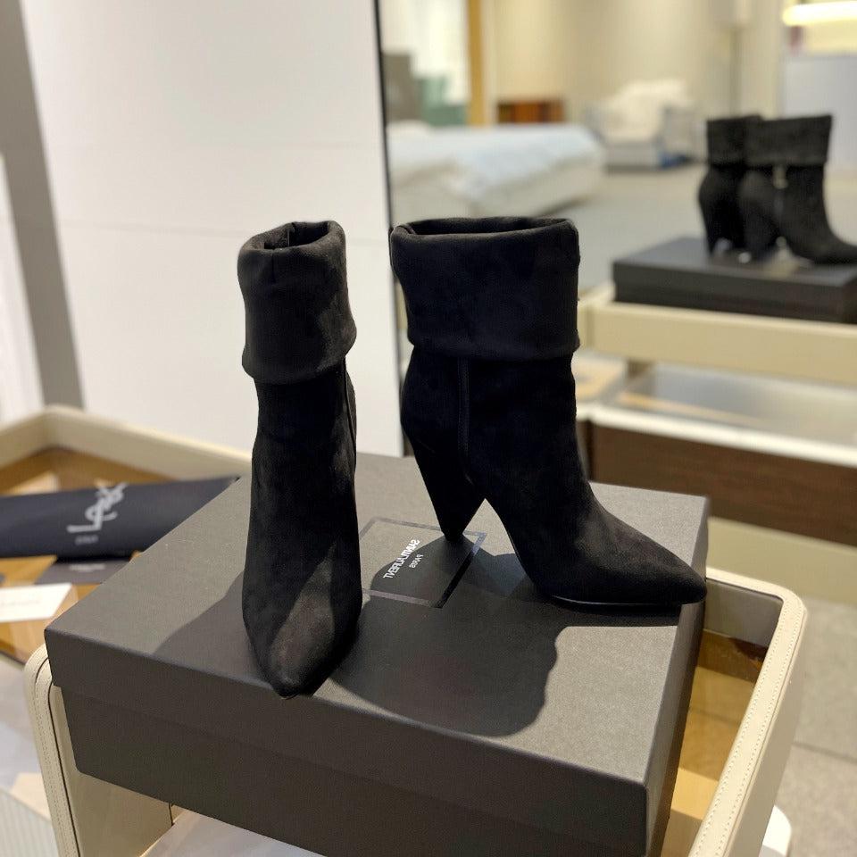 Saint Laurent SL NIKI BOOTIES BLACK SUEDE