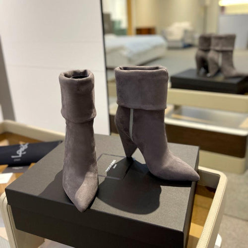 Saint Laurent SL NIKI BOOTIES ANCHOR SUEDE