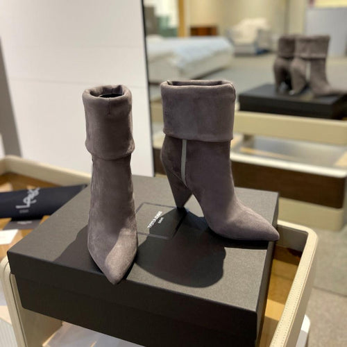 Saint Laurent SL NIKI BOOTIES BRICK SUEDE