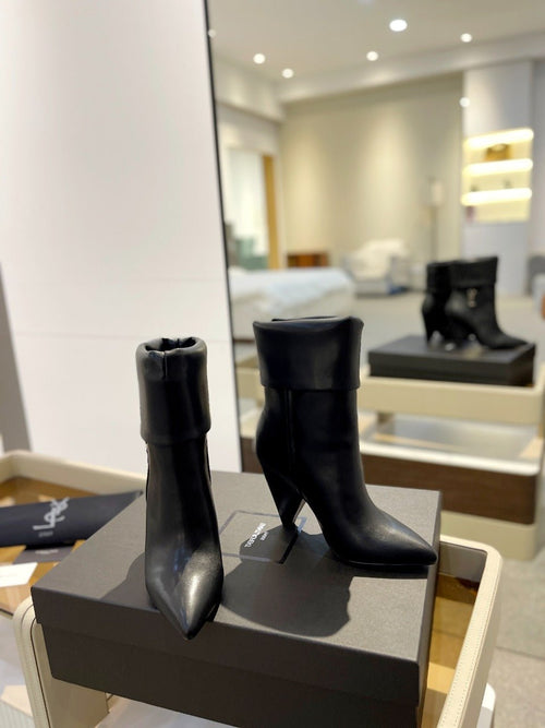 Saint Laurent SL NIKI BOOTIES BLACK CALFSKIN