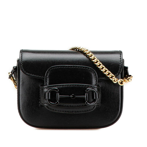 Gucci Mini Horsebit PVC Leather Shoulder Bag