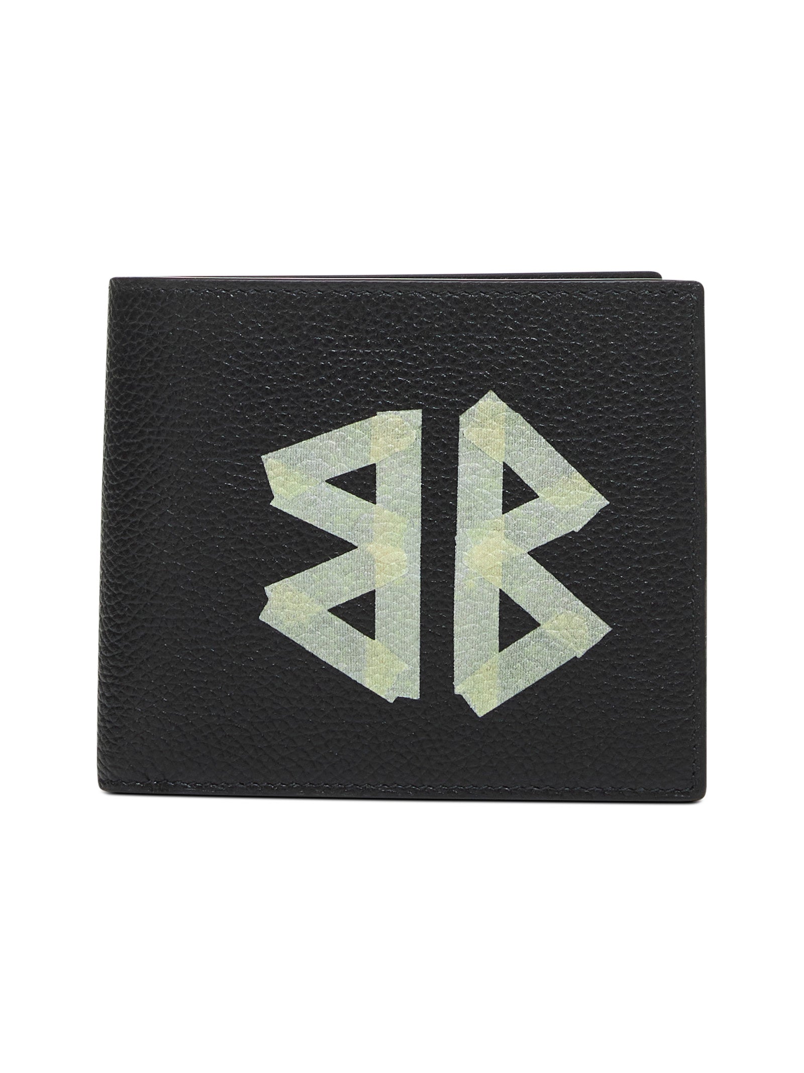 Balenciaga Men Black Cash Square Folded Wallet