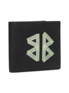 Balenciaga Men Black Cash Square Folded Wallet