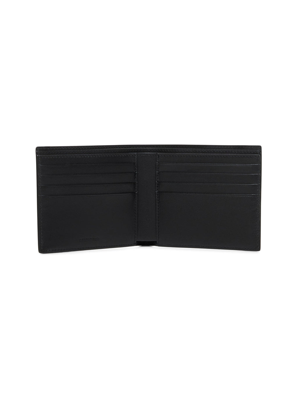 Balenciaga Men Black Cash Square Folded Wallet