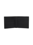 Balenciaga Men Black Cash Square Folded Wallet
