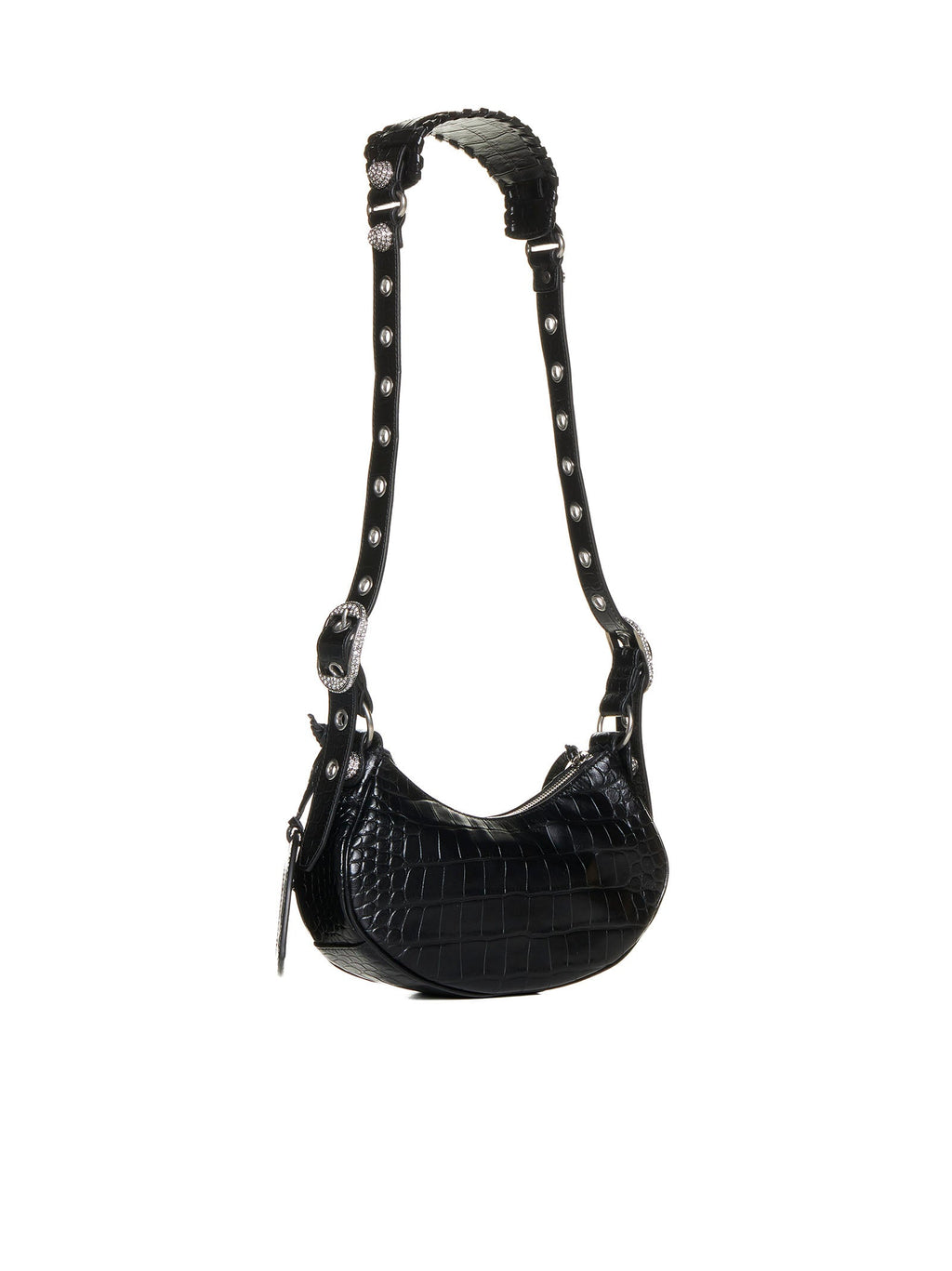 Balenciaga Women Le Cagole Xs Crocodile-Effect Leather Bag <Br/>