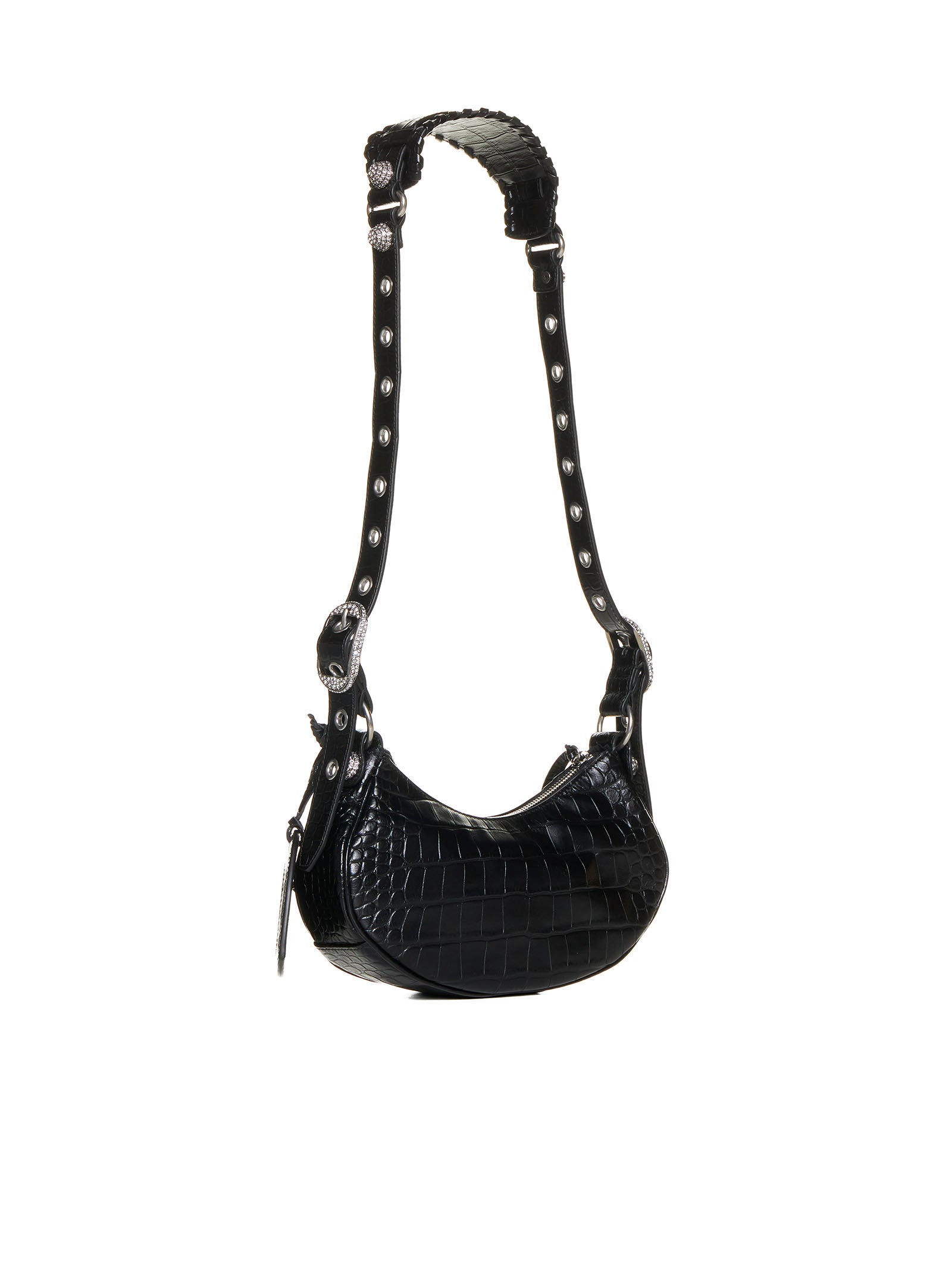 Balenciaga Women Le Cagole Xs Crocodile-Effect Leather Bag <Br/>
