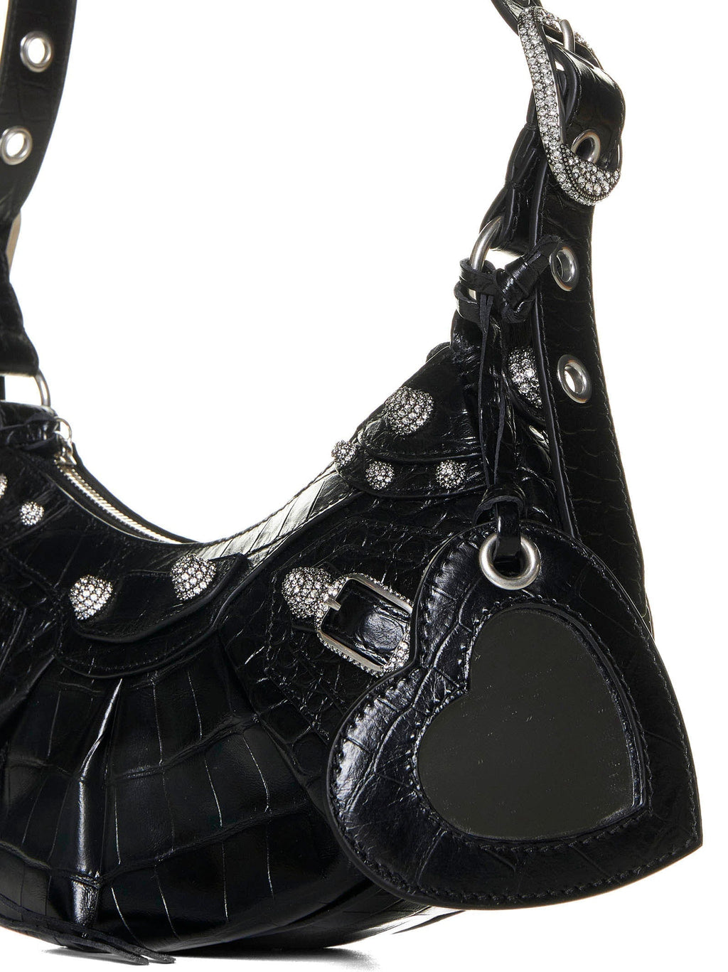 Balenciaga Women Le Cagole Xs Crocodile-Effect Leather Bag <Br/>