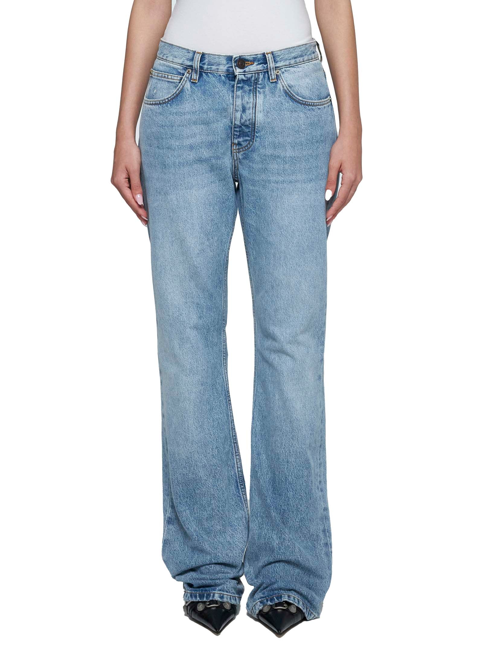 Balenciaga Women Low-Waist Jeans
