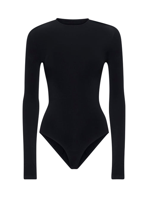 Balenciaga Women Black Jersey Seamless Body