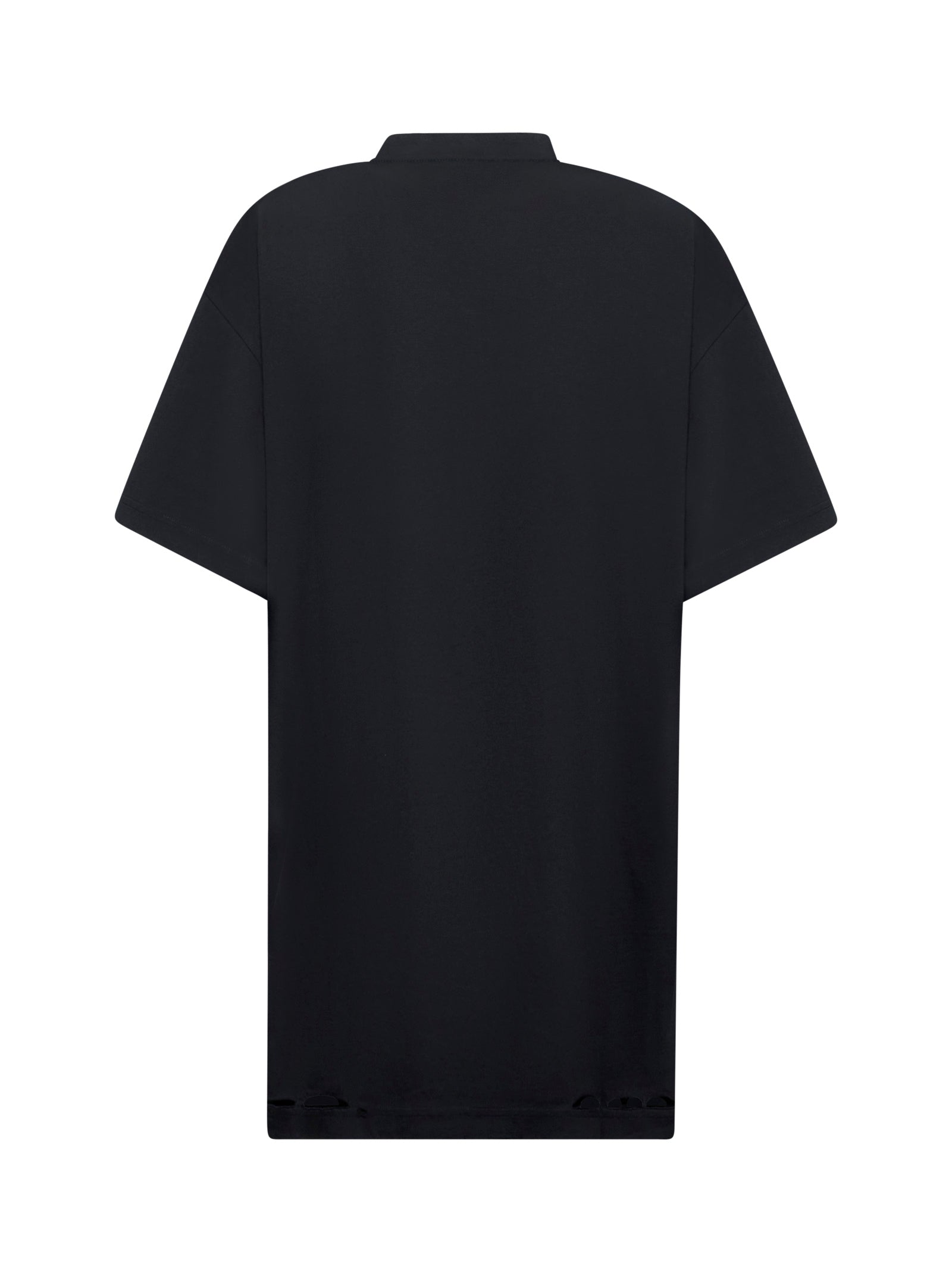 Balenciaga Women Black Optical Oversize T-Shirt