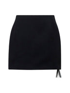 Balenciaga Women Black Hourglass Mini Skirt