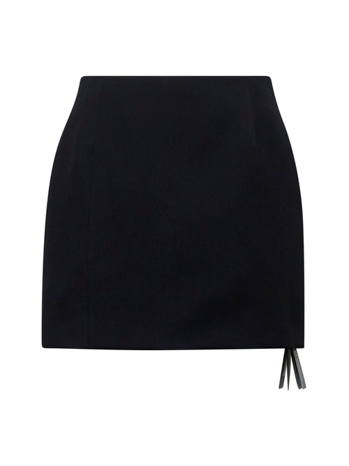 Balenciaga Women Black Hourglass Mini Skirt
