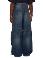 Balenciaga Men Blue Denim George V Baggy Jeans