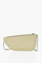 Burberry Patent Leather MICRO SHIELD SLING Bag with Chain Shoulder St