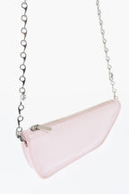 Burberry Patent Leather MICRO SHIELD SLING Bag with Chain Shoulder St