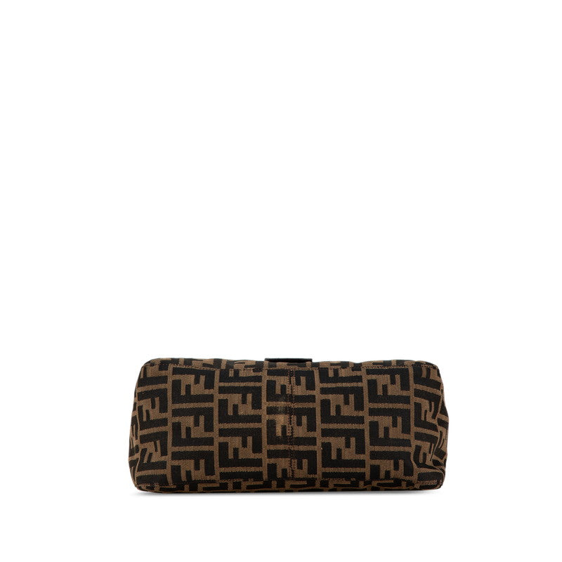 Fendi Canvas Leather Mamma Bucket Bag