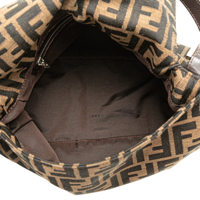 Fendi Canvas Leather Mamma Bucket Bag
