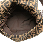Fendi Canvas Leather Mamma Bucket Bag
