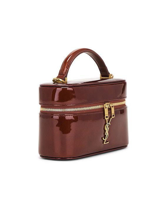 SAINT LAURENT Gaby Vanity Bag in Patent Leather