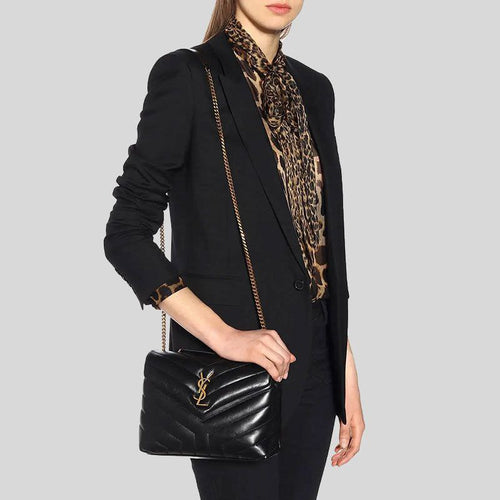 SAINT LAURENT Loulou Medium leather shoulder bag
