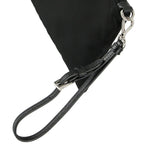 Prada Black Tessuto Nylon Pouch Prada Logo Wristlet Clutch Bag