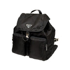 Prada Re-Nylon Black Drawstring Medium Rucksack Backpack