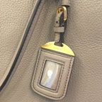Prada Gray Vitello Phenix Shopping Tote Bag