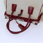 Beige Canvas Prada Handbag