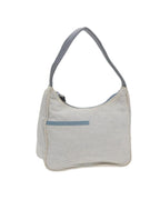 Beige Canvas Prada Shoulder Bag