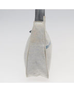 Beige Canvas Prada Shoulder Bag