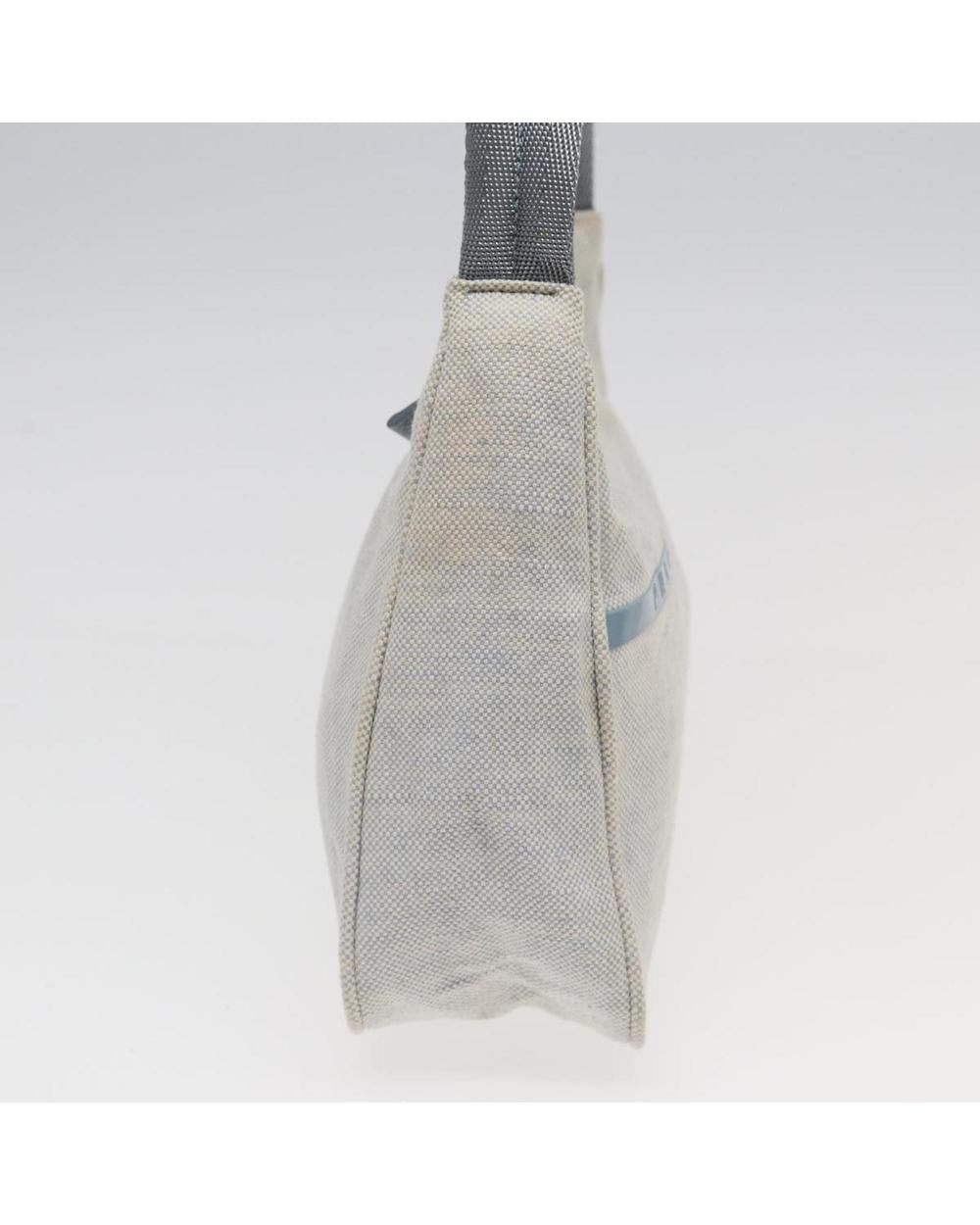Beige Canvas Prada Shoulder Bag