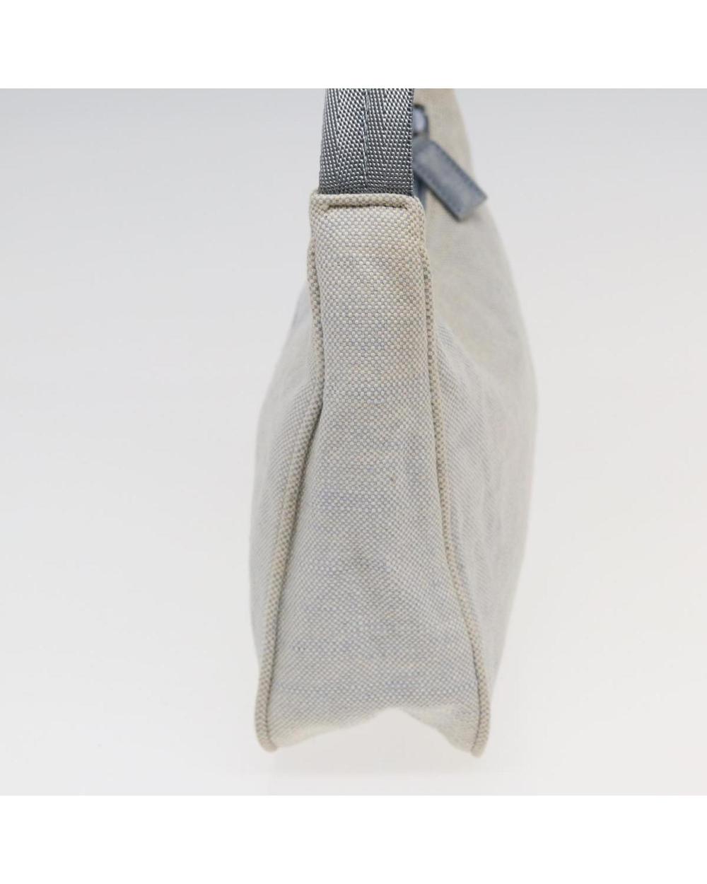 Beige Canvas Prada Shoulder Bag