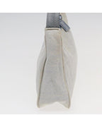 Beige Canvas Prada Shoulder Bag