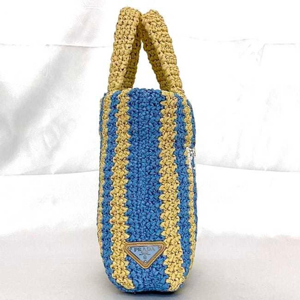 Beige Fabric Prada Tote