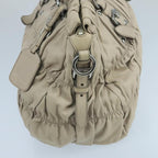 Beige Leather Prada Handbag