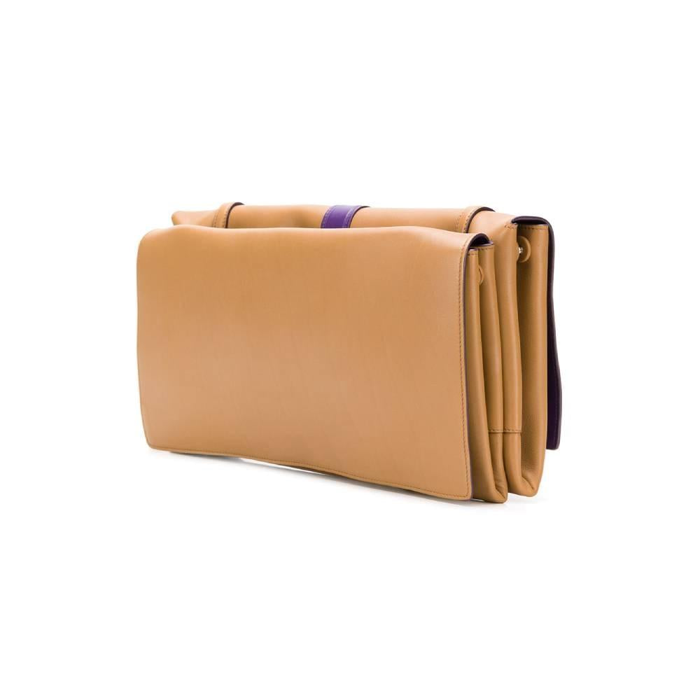 Beige Leather Prada Crossbody Bag