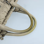 Beige Leather Prada Handbag
