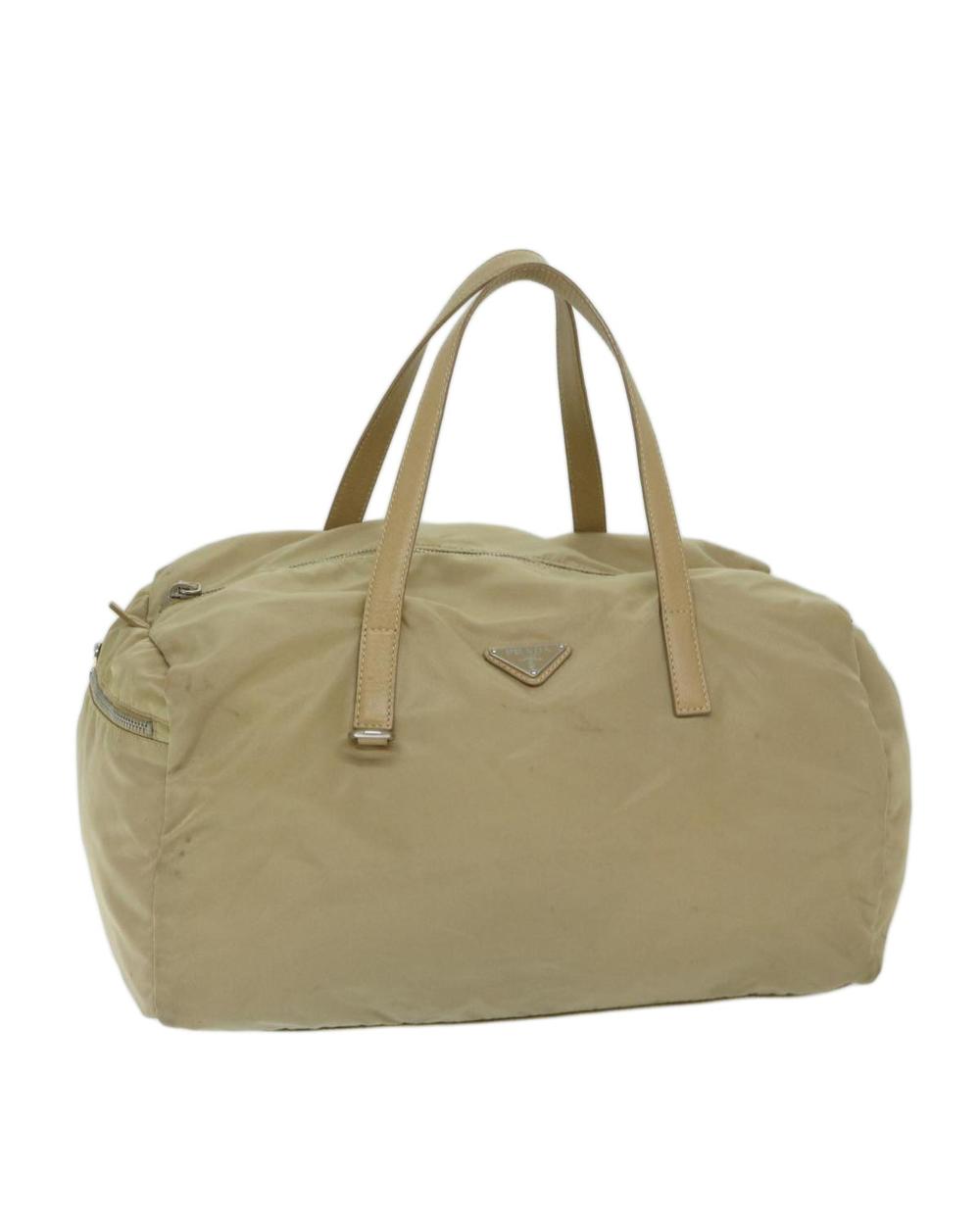 Beige Nylon Prada Handbag