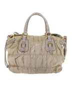 Beige Nylon Prada Handbag