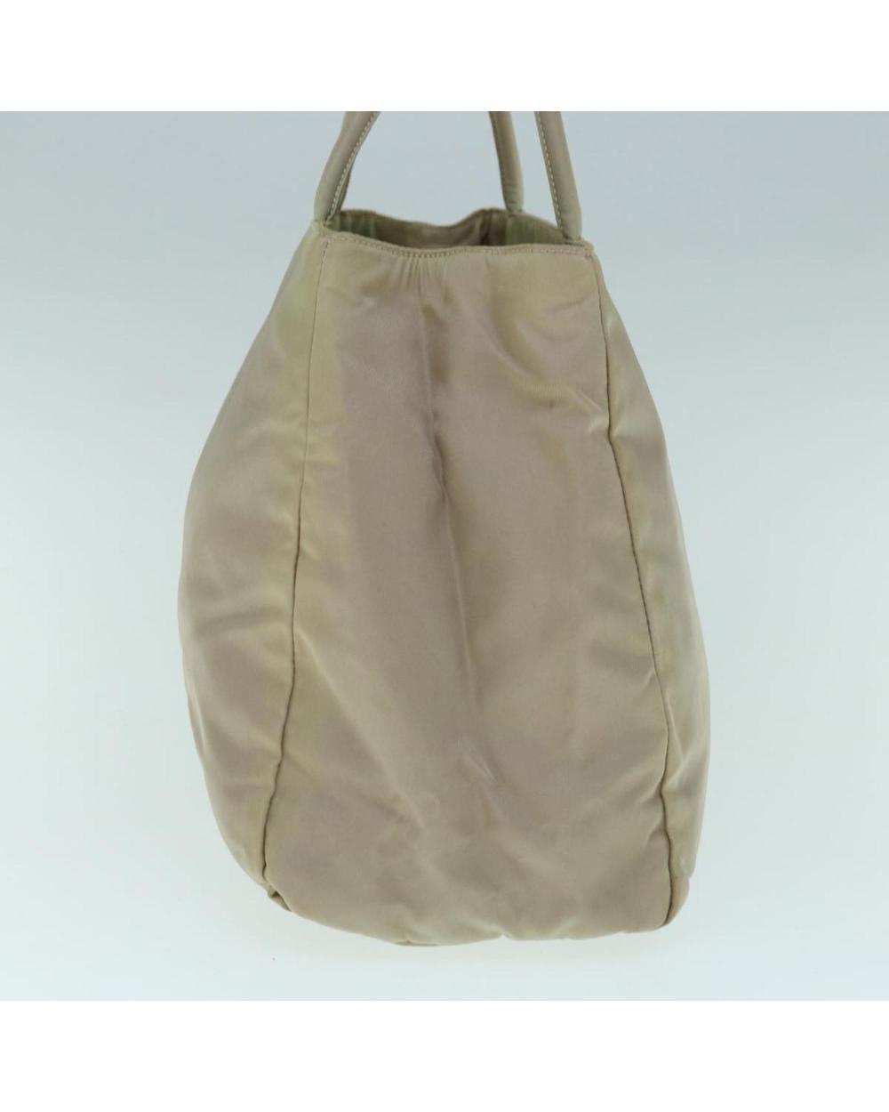 Beige Nylon Prada Handbag