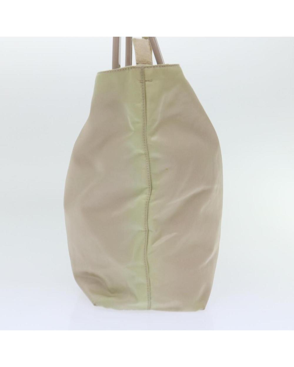 Beige Nylon Prada Handbag