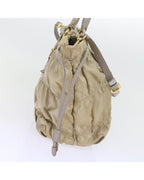 Beige Nylon Prada Handbag