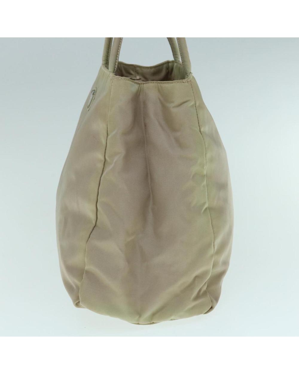 Beige Nylon Prada Handbag