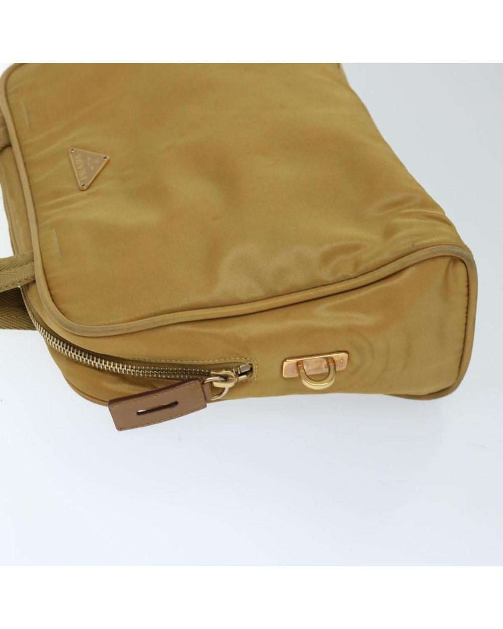 Beige Nylon Prada Handbag