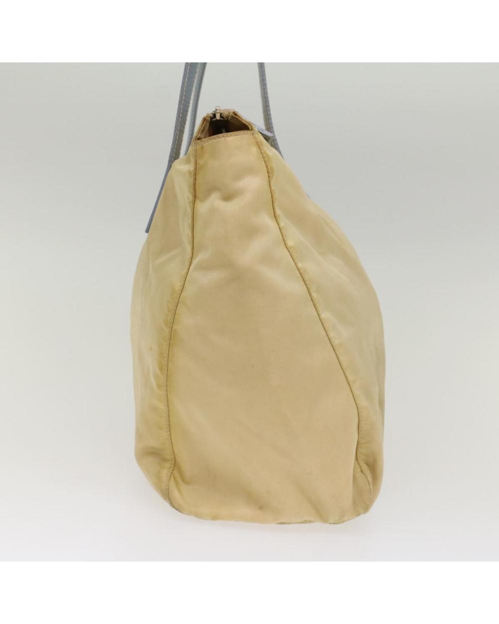 Beige Nylon Prada Handbag