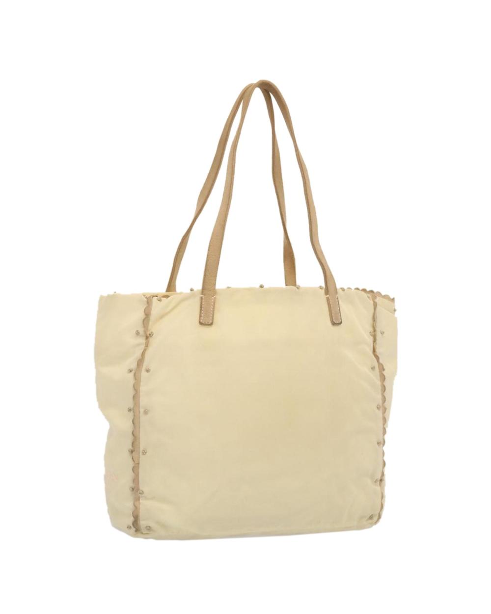 Beige Nylon Prada Shoulder Bag