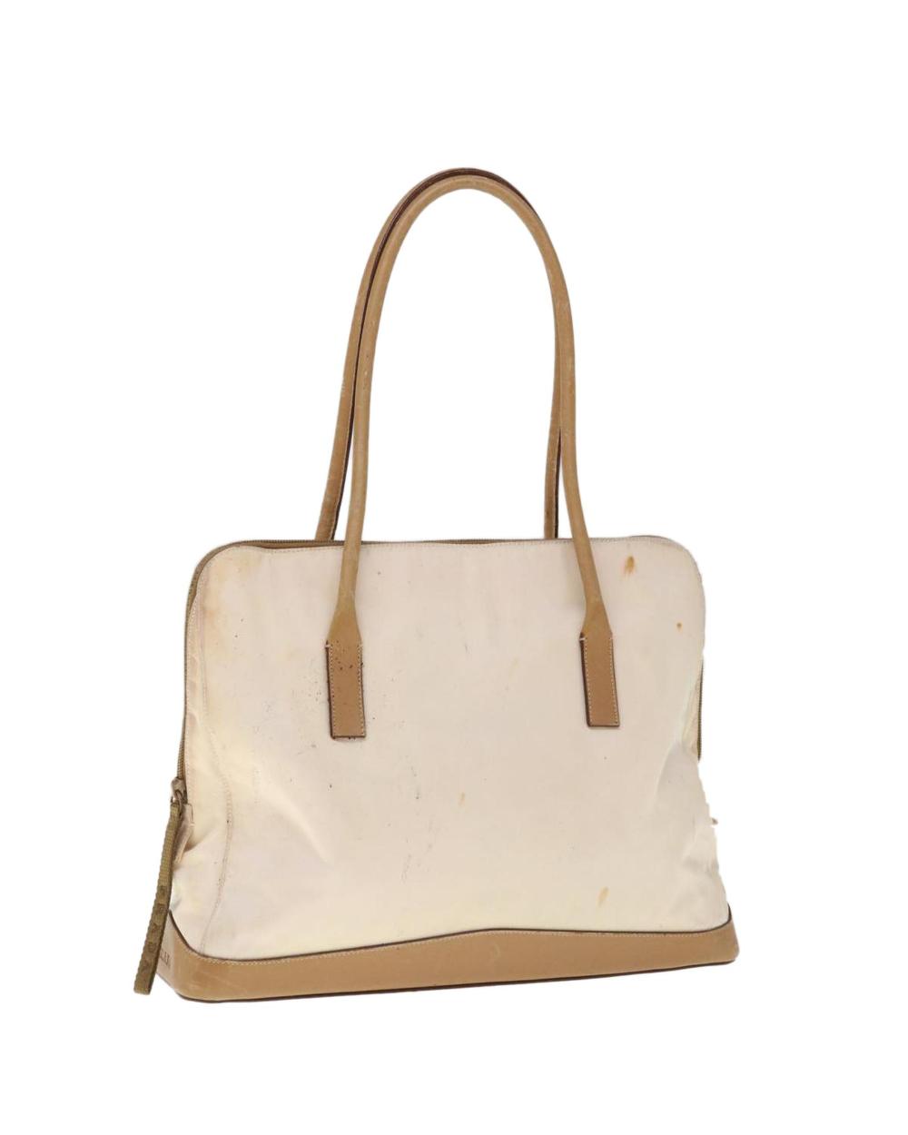 Beige Nylon Prada Shoulder Bag