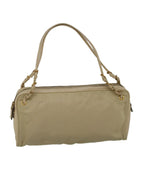 Beige Nylon Prada Shoulder Bag