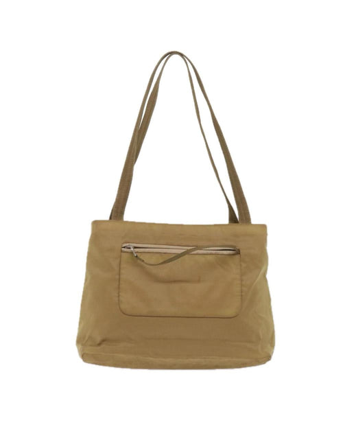 Beige Nylon Prada Shoulder Bag